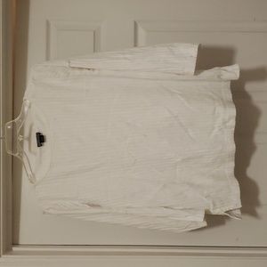 Lands end  womens  white  long  sleeve  blouse